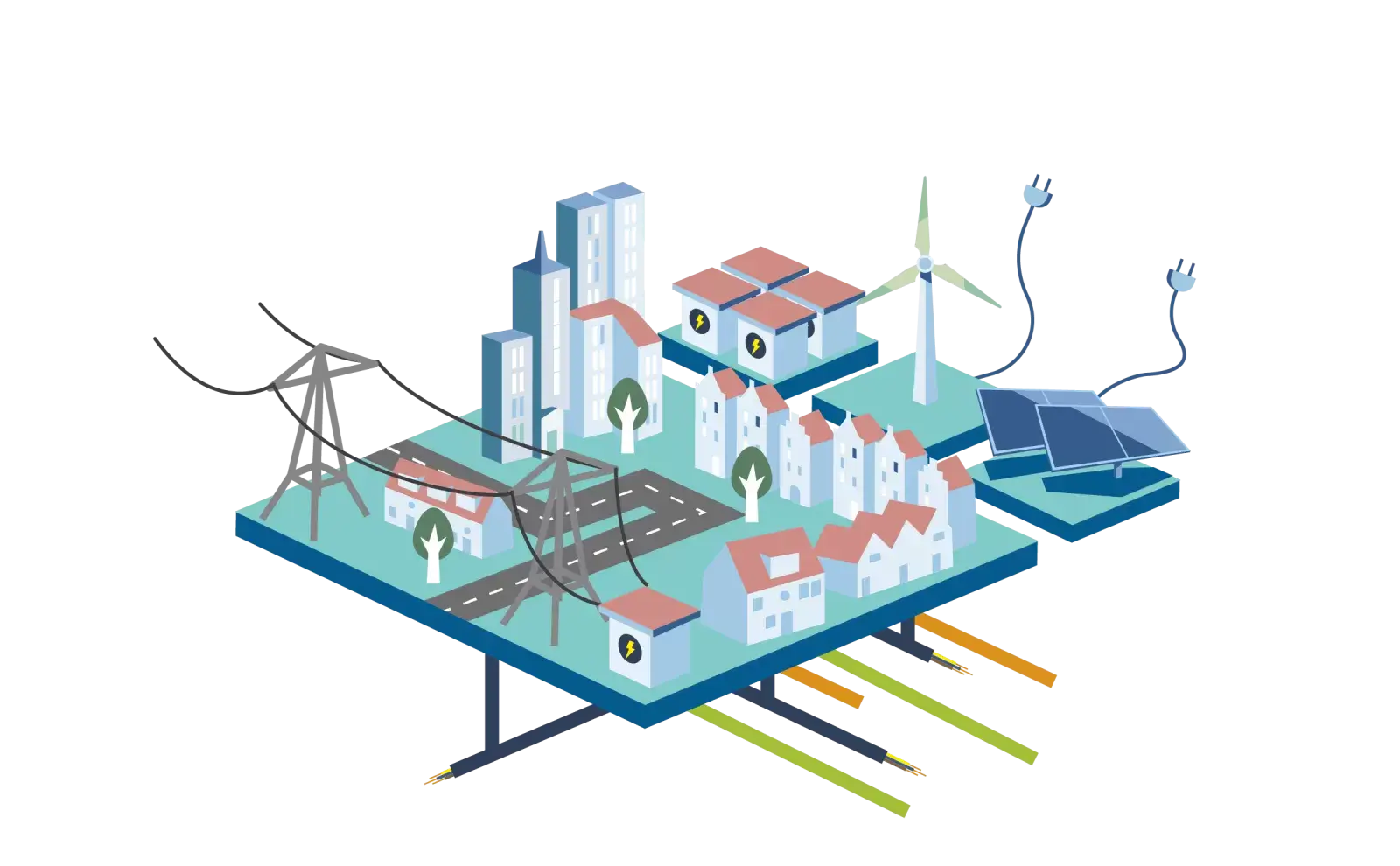 illustratie van energietransitie