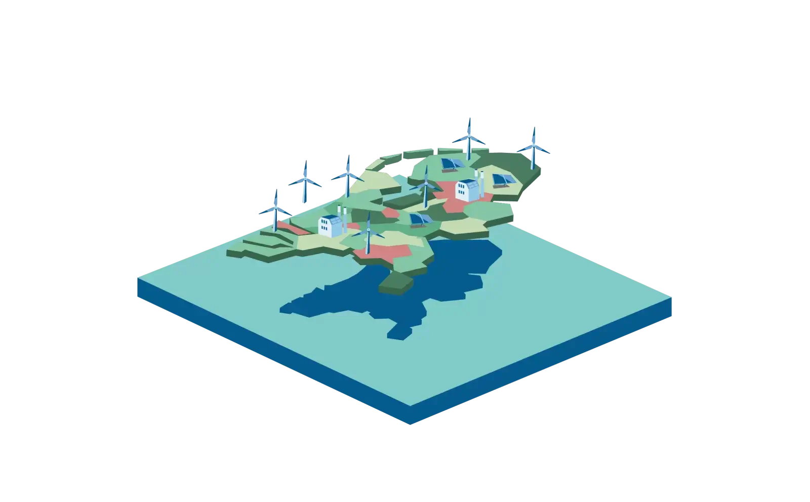 illustratie van Nederland