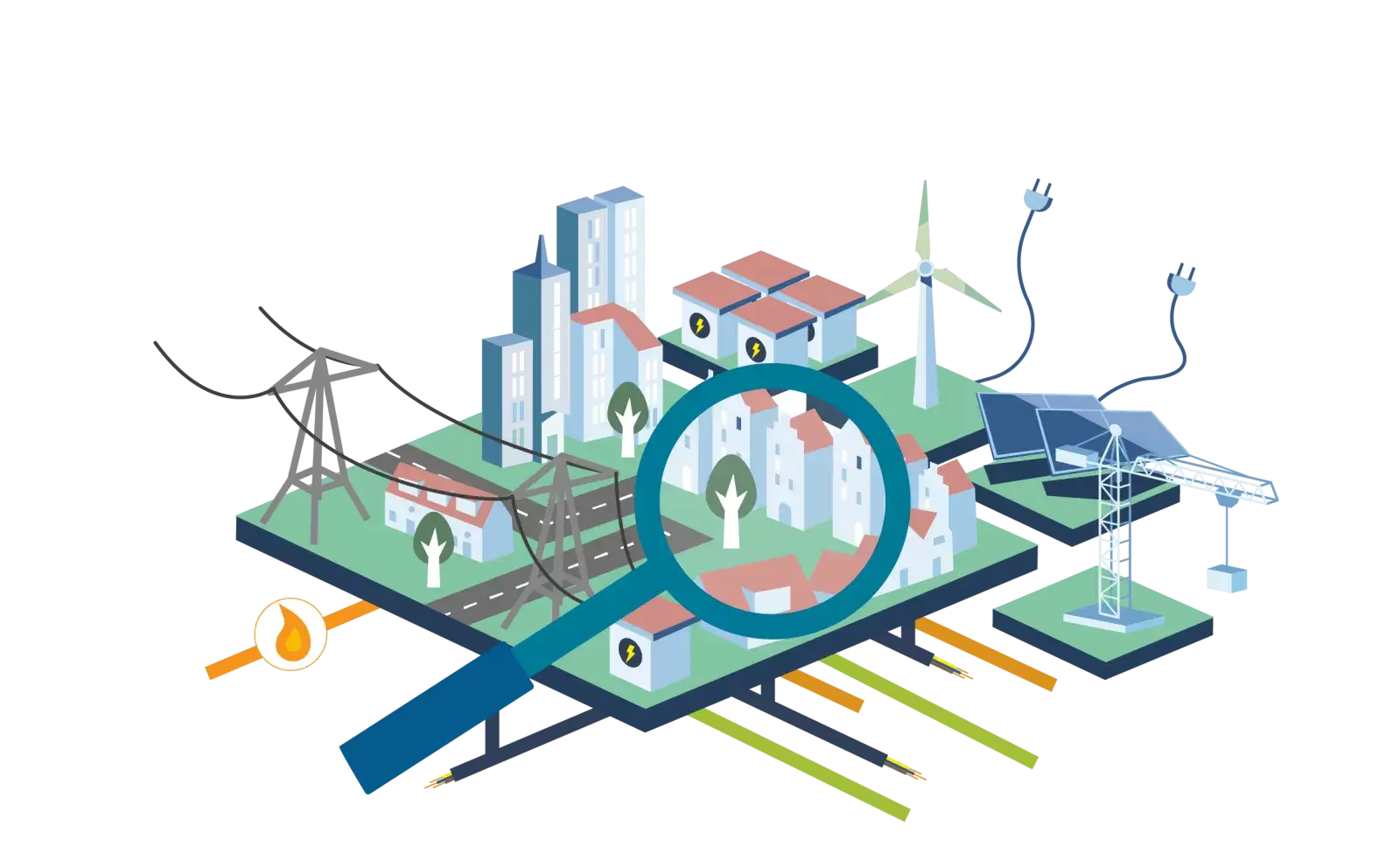 illustratie transitie onder de loop