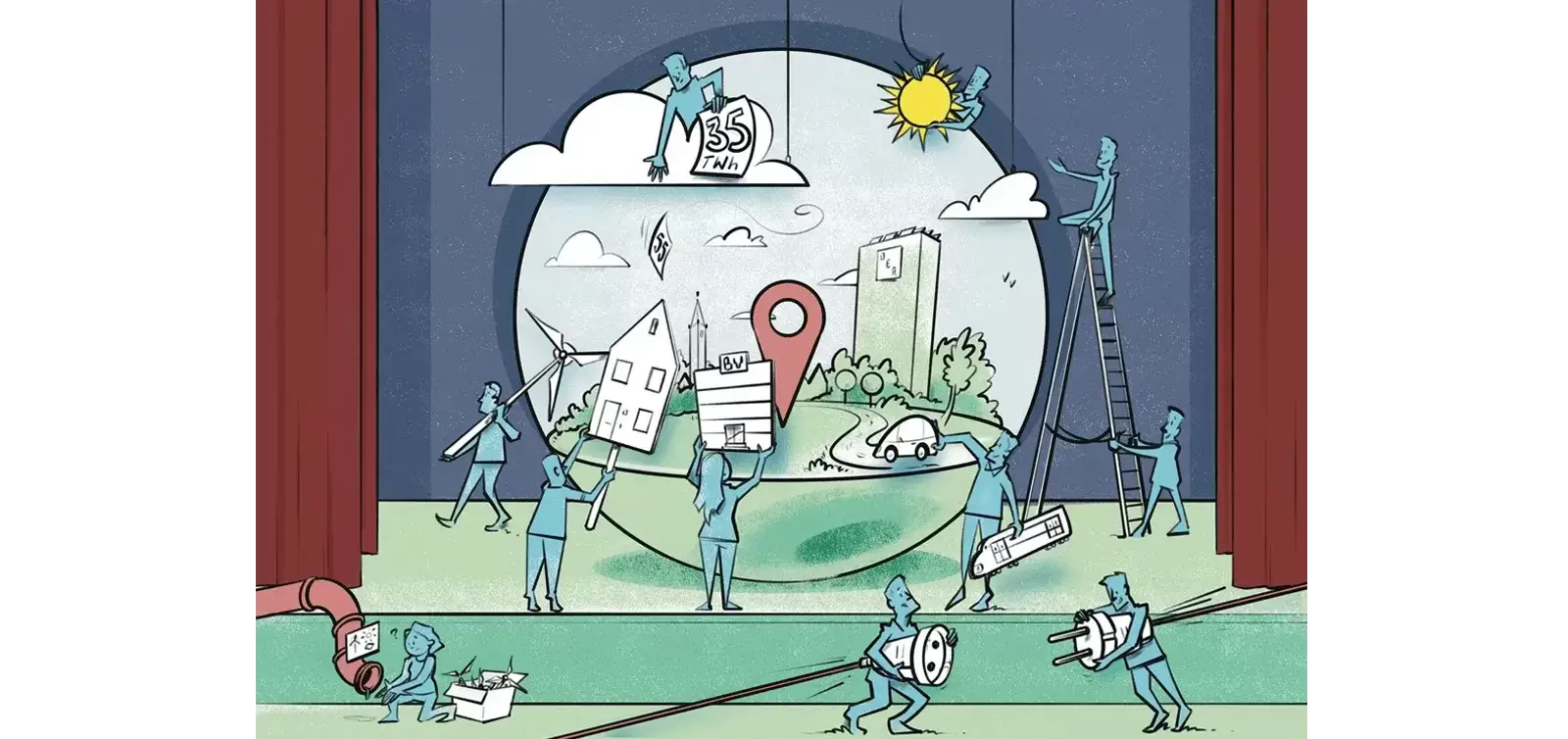 Kernboodschap van de Foto visueel weergegeven